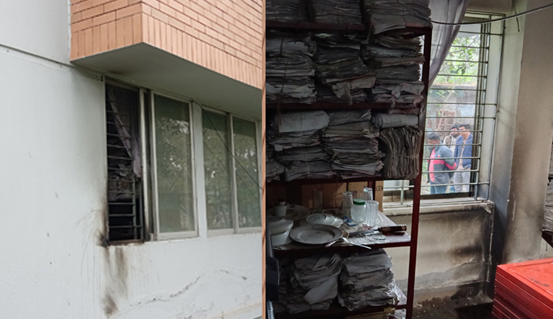 কুষ্টিয়ায় নির্বাচন অফিসে দুর্বৃত্তদের আগুন