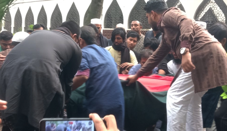 কবি নজরুলের কবরের পাশে চিরনিদ্রায় শায়িত ওসমান হাদি