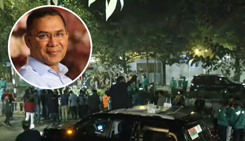 গুলশানের বাসায় তারেক রহমান