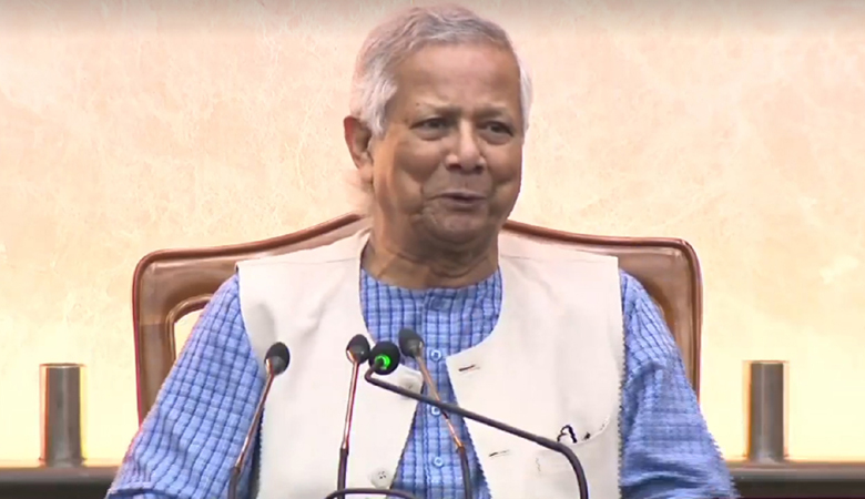 প্রধান উপদেষ্টা চার মিনিটের ভাষণে যা বললেন