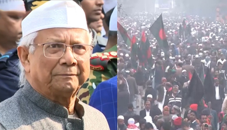 মানিক মিয়া অ্যাভিনিউয়ে প্রধান উপদেষ্টা, জানাজার প্রস্তুতি