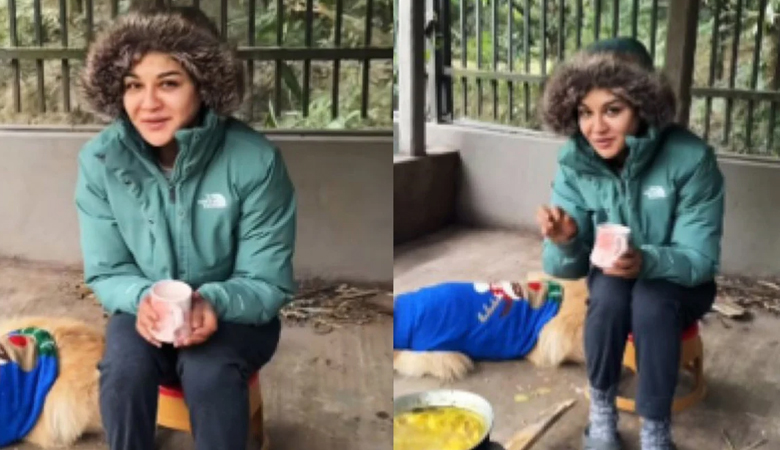 গ্রামের মাটির চুলায় কী রান্না করছেন জয়া আহসান