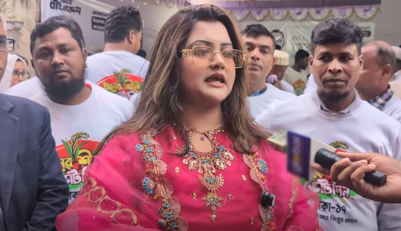 ধানের শীষের নির্বাচনী প্রচারণায় নামলেন হুমায়রা সুবহা