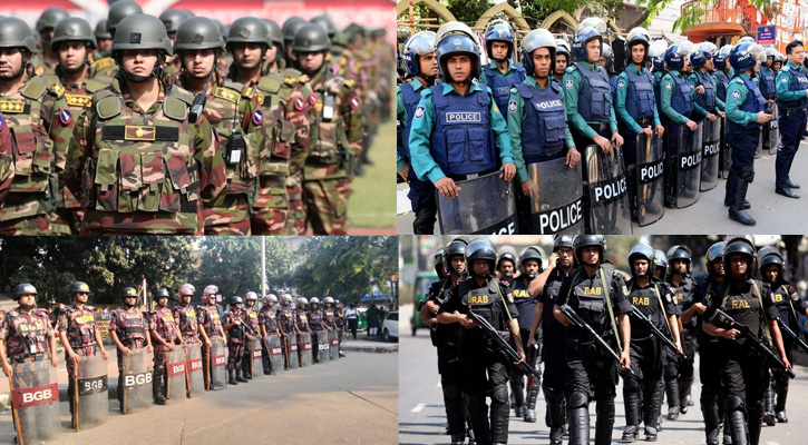 ভোটের মাঠে ১২ লাখ আইনশৃঙ্খলা বাহিনী