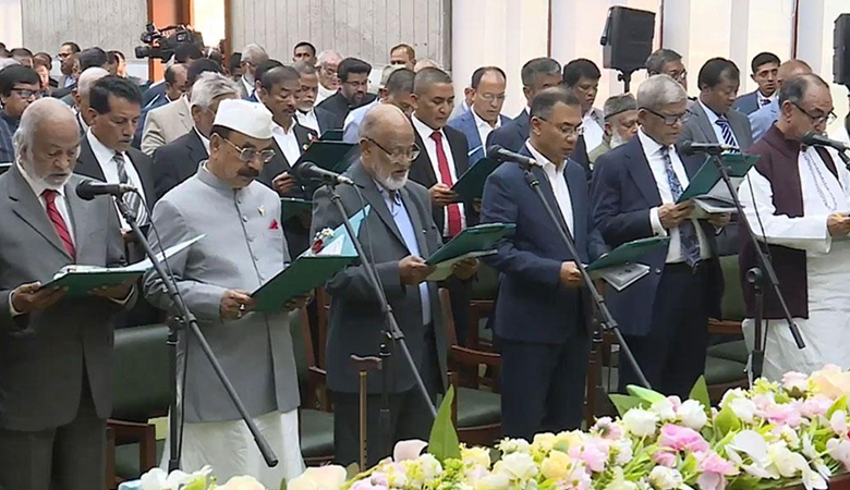শপথ নিলেন বিএনপির নবনির্বাচিত এমপিরা