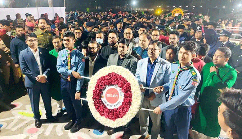 দেশের বিভিন্ন স্থানে গভীর শ্রদ্ধায় ভাষা শহীদদের স্মরণ