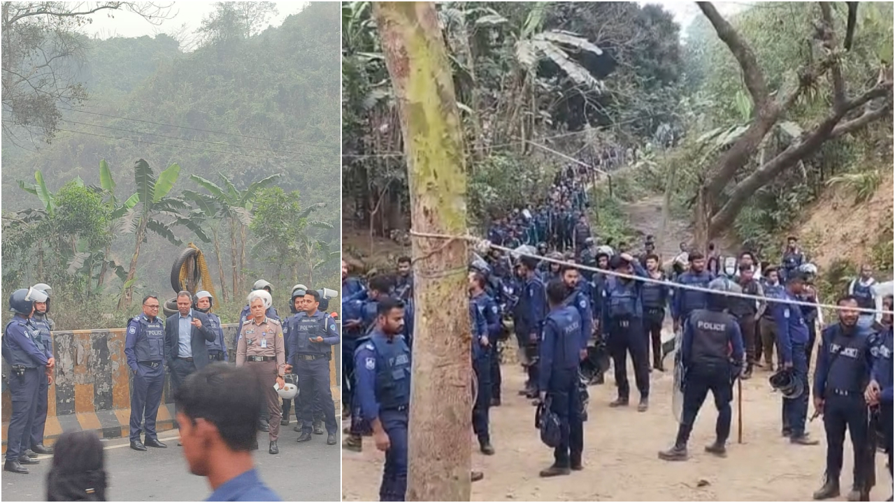 জঙ্গল সলিমপুরে যৌথ বাহিনীর বড় অভিযান