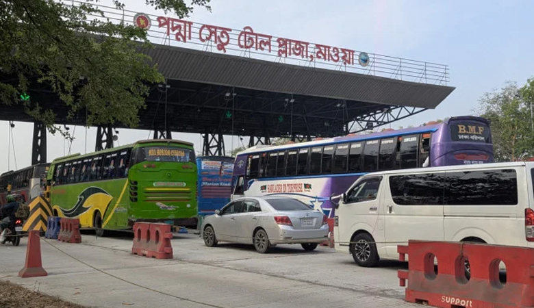 পদ্মা সেতু এলাকায় নেই কোনো যানজট