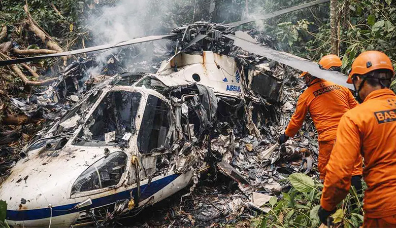 ইন্দোনেশিয়ায় হেলিকপ্টার বিধ্বস্ত, ৮ যাত্রীর সবাই নিহত