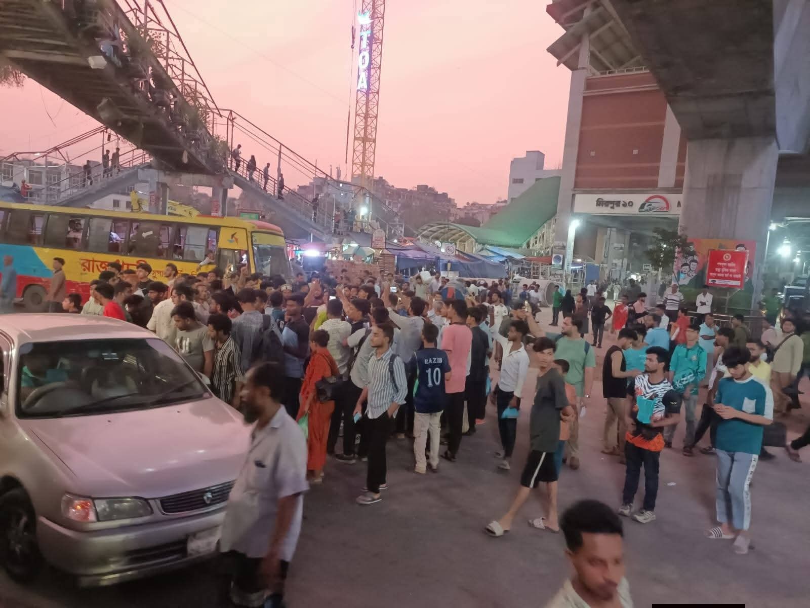 রামিসা হত্যার বিচার দাবিতে মিরপুরে বিক্ষোভ
