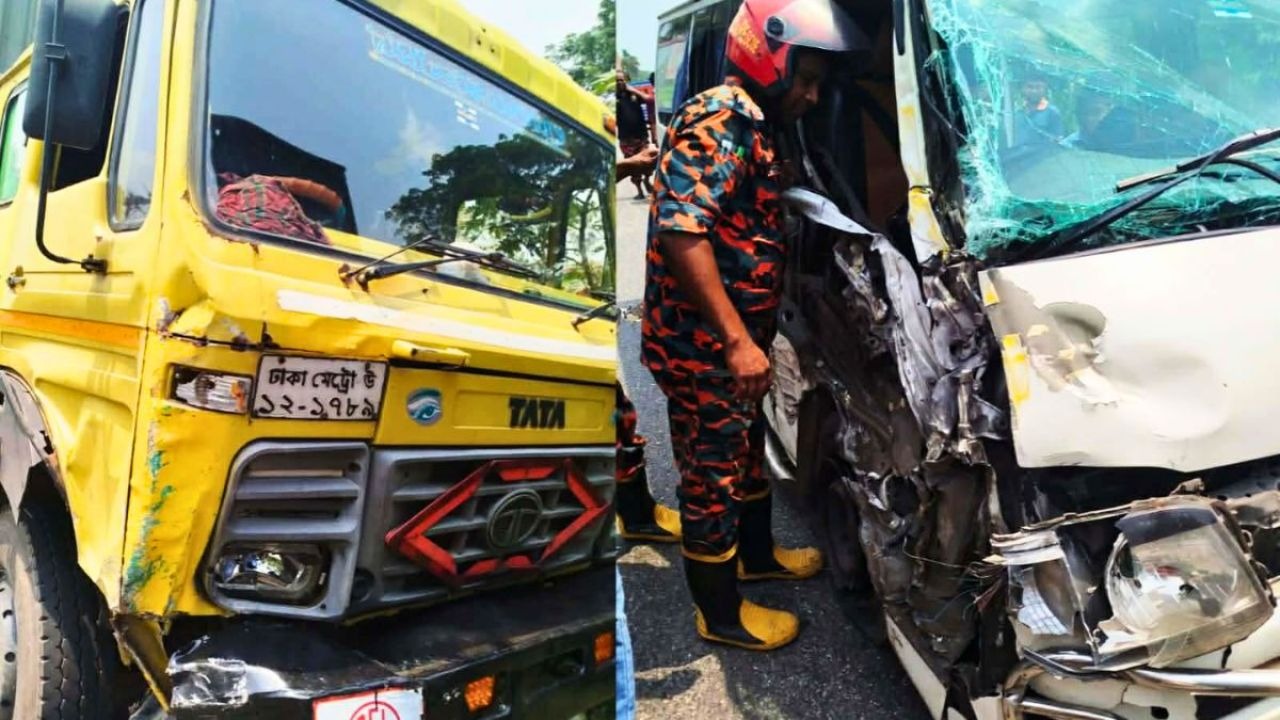 এবার গৌরনদীতে বাসচাপায় স্বামী-স্ত্রী ও তাদের শিশুসন্তানের মৃত্যু