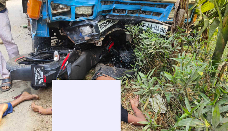 নাটোরে ট্রাক-মোটরসাইকেল সংঘর্ষে নিহত ৩