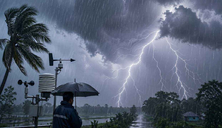 সন্ধ্যার মধ্যে ঝড়ের আশঙ্কা, ৫ দিন বজ্রসহ বৃষ্টি পূর্বাভাস