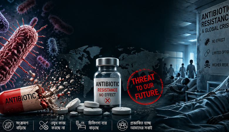 দেশে ভয়াবহ হারে অ্যান্টিবায়োটিক প্রতিরোধী জীবাণু বাড়ছে