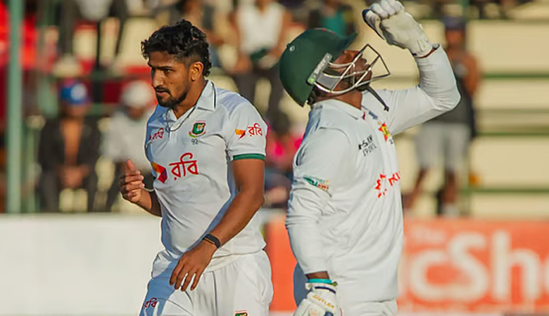 ৪১০ রানে অলআউট জিম্বাবুয়ে, তাইজুলের ৭ উইকেট