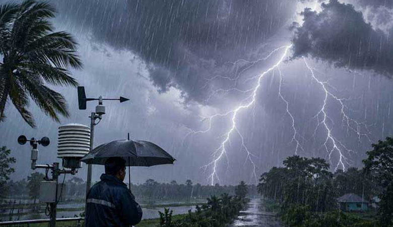 ঢাকাসহ ২০ জেলায় ঝড় ও বজ্রবৃষ্টির শঙ্কা