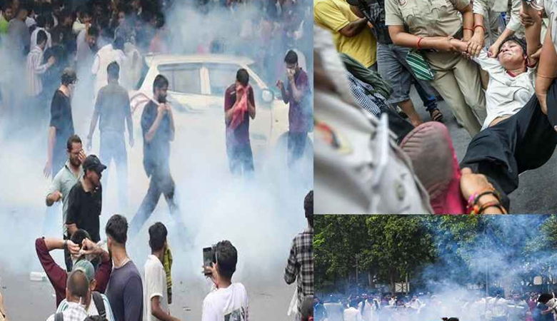 দিল্লিতে বিক্ষোভ ঘিরে সংঘর্ষ, আহত ১১৮ পুলিশ