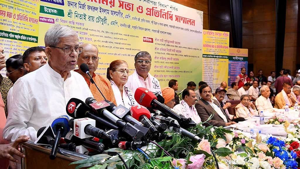 সনাতন ধর্মাবলম্বীদের ‘এটা আমার অধিকার’ বলে সোচ্চার হওয়ার আহ্বান ফখরুলের